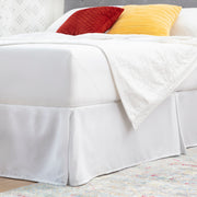 Linenspa 80gsm microfiber bedskirt, Cal King, White