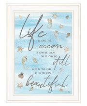 'Life is Like' by Cindy Jacobs, Ready to Hang Framed Print, White Frame