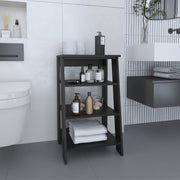 Linen Cabinet 29.7'H, Four Shelves, Vertical, Black