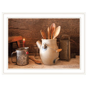 'Grandma's Kitchen Tools' By Irvin Hoover, Ready to Hang Framed Print, White Frame