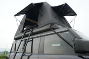 Foldable 2-3 People Amphibious Inflatable Car Roof Top Tent for camping Outdoor Glamping Camping Tent for SUV,Truck and Universal Auto Self-Driving Touring(Without Ladder, Black )