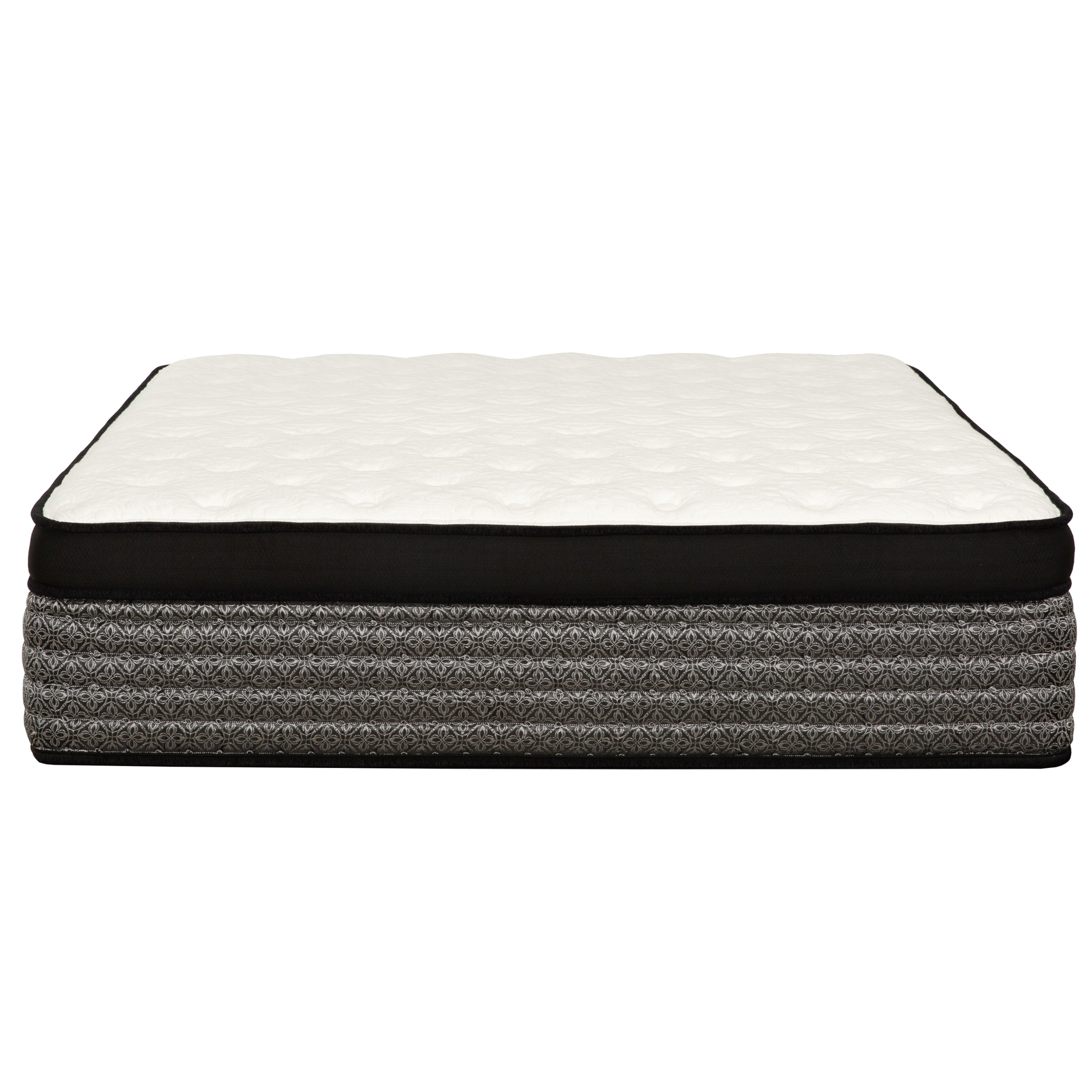 Plush 16' California King Size Hybrid Mattress, Euro Top Gel-Memory Foam & Pocket Spring Mattress, Cooling Technology, Low Motion Tranfer