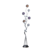 58.5' In 6 Aluminum Led Zeus Metal Floor Lamp