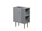 21.6' Vanity Base Only, Open Shelf on the Right, Matt Grey 24V06-21MGR