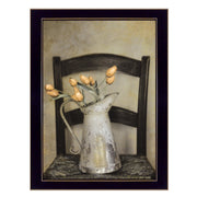 'Golden Tulips' by Robin-Lee Vieira, Ready to Hang Framed Print, Black Frame