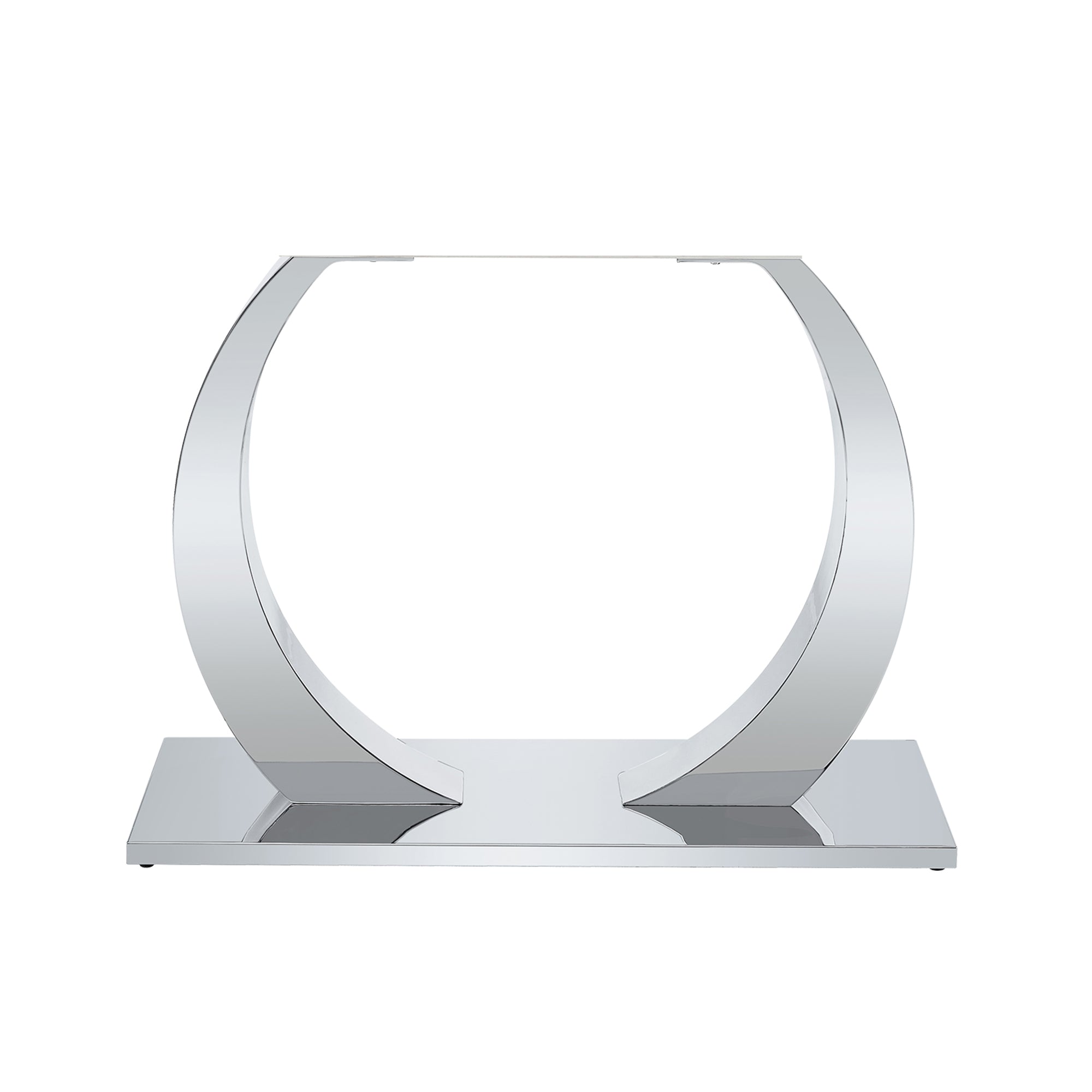 Only Table Legs.Stainless Steel O-Shaped Table Leg - A Strong Choice for Modern Homes.