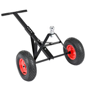 Heavy-Duty Trailer Dolly with 2 Inch Ball 1000 lb Capacity for Easy Mobility in Black Iron