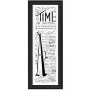 'Time for Everything' By Deb Strain, Printed Wall Art, Ready To Hang Framed Poster, Black Frame