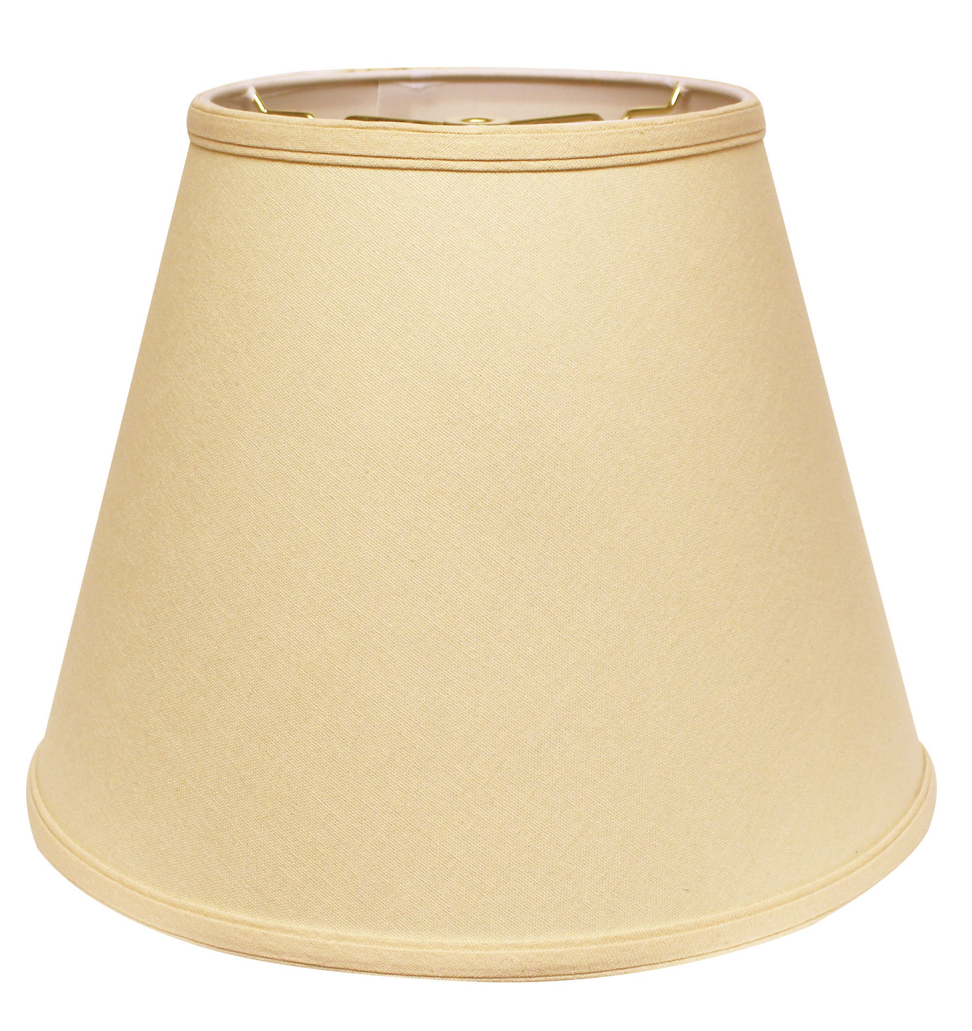 Slant Deep Empire Hardback Lampshade with Washer Fitter, Beige