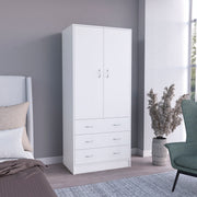 Taly Double Door Armoire White