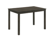Contemporary 1pc Rectangular Dining Table Wooden Dining Room Furniture Dark Wood Finish