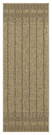 Earth GC_NTL1008 Jute/Black 2 ft. 7 in. x 7 ft. 3 in. Indoor/Outdoor Area Rug