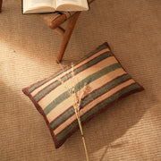 DuoWeft Stripe Pillow – 24 x 16 Inch Lumbar Pillow for Sofa, Bed & Home Décor – Stylish, Textured, and Durable Accent Cushion for Living Room, Bedroom, and Office