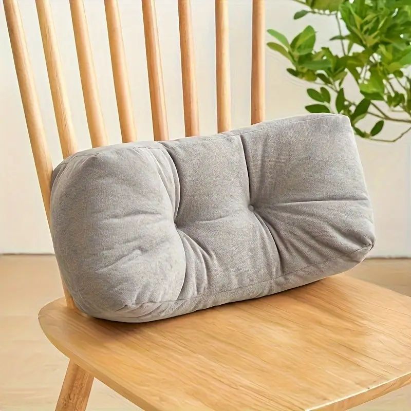 Grey lumbar pillow 1PC