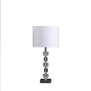19.75' In Jules Solid Prism Crystal Cubes Orb Table Lamp