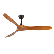 60 Inch wood  Ceiling Fan No Light  Without Lights for Patios Bedroom Living Room Indoor Outside Reversible ETL DC Motor