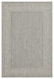 Sunshine GC_HAR2003 Silver 5 ft. 3 in. x 7 ft. 3 in. Indoor/Outdoor Area Rug