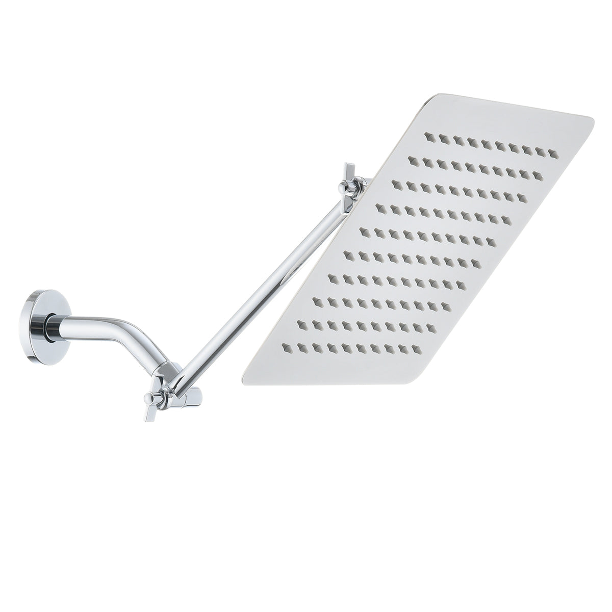 Chrome 10' Square Rainfall & High Pressure Stainless Steel Bath Shower head