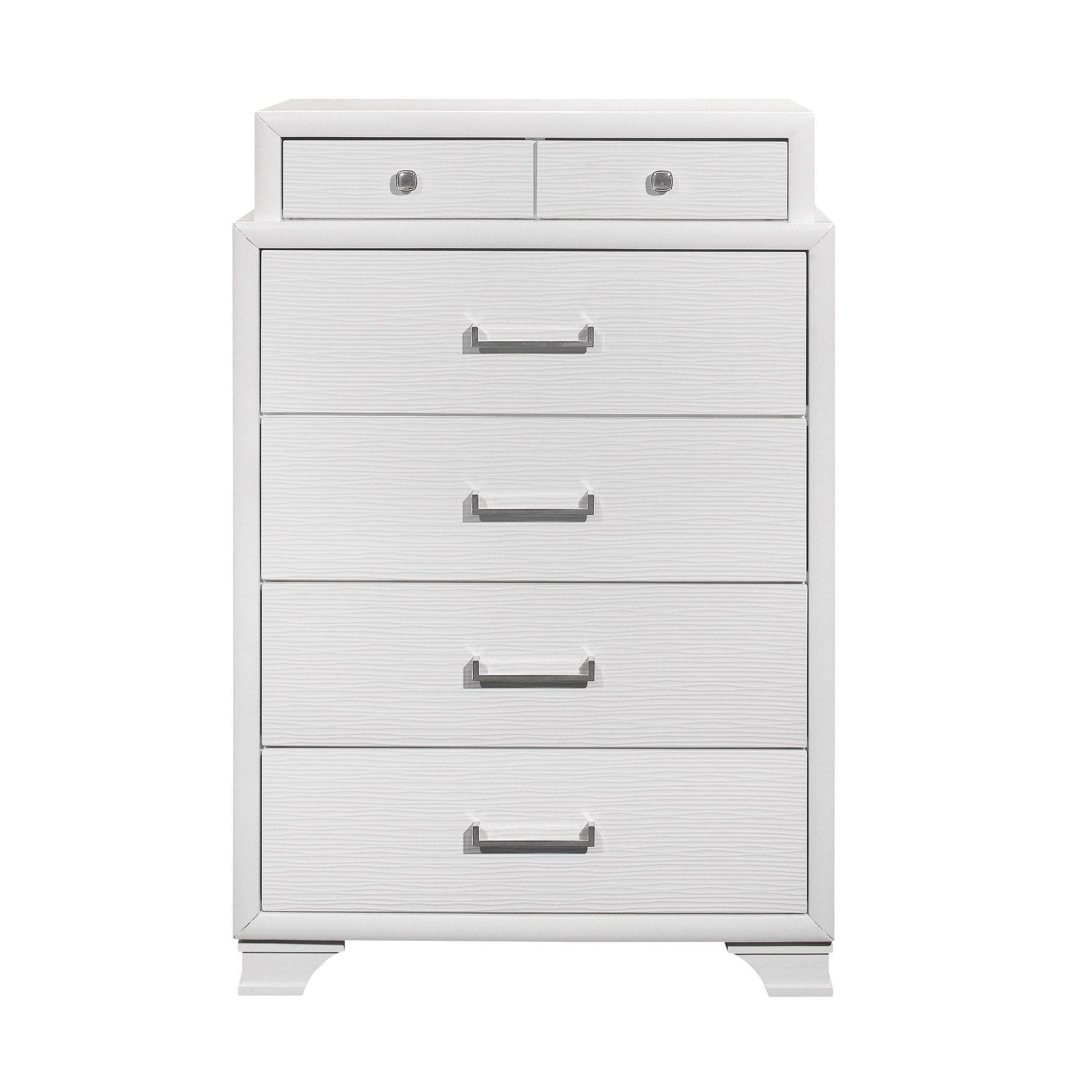 Civic Style White Chest with Storage Functionality in Solid Wood and MDF