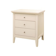Charming Casual Nightstand in Beige Particle Board, 26 x 24 x 18 inches