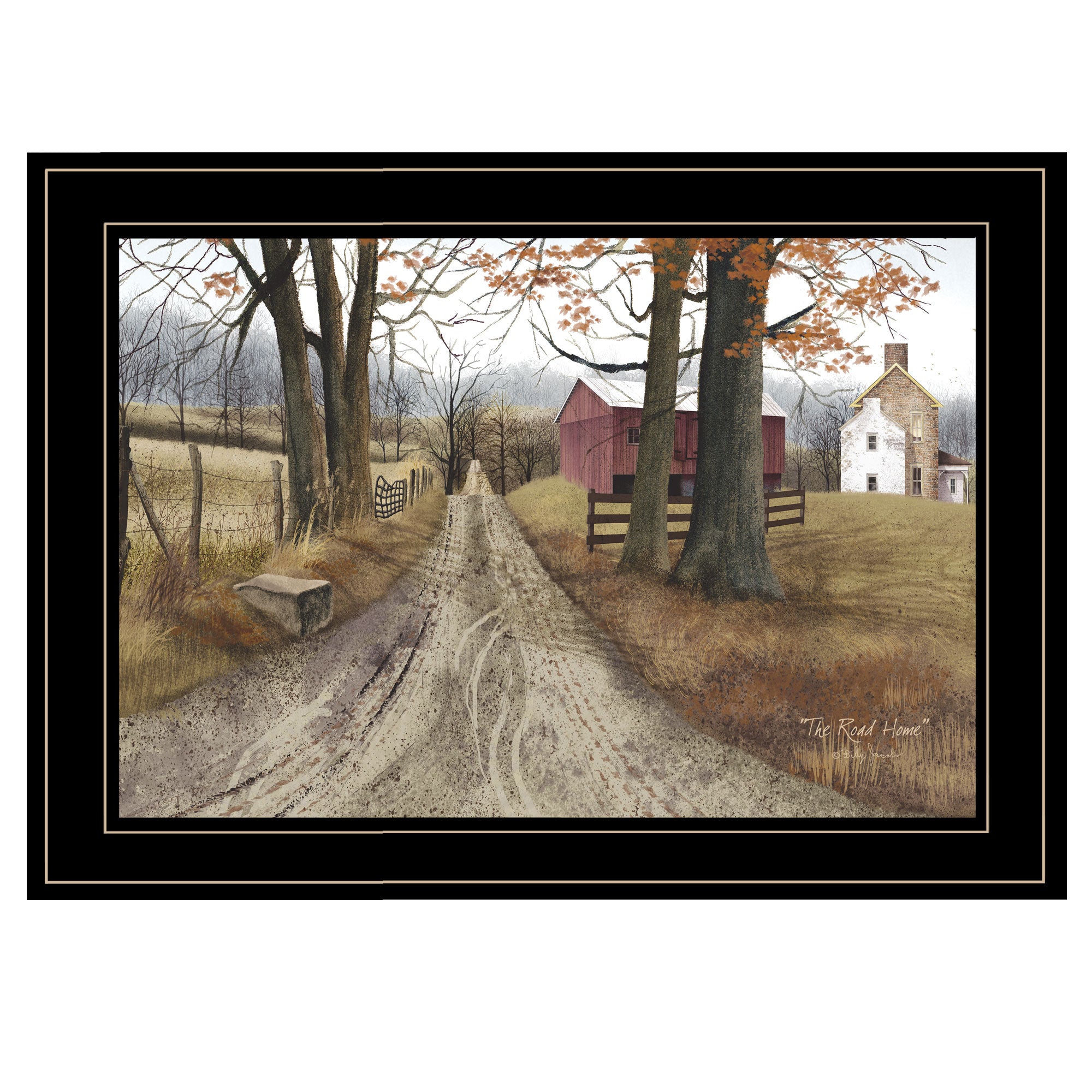 'The Road Home' By Billy Jacobs, Ready to Hang Framed Print, Black Frame