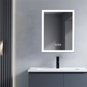 Bright LED Bathroom Mirror 36' x 28' Front Side Light, 5 Mins Defog, Full HD Reflected, 3 Colors Dimmable, Wall Mounted