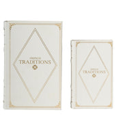 Set of 2 Book Boxes, L:10.6x6.9x2.6', S:8x5x2'