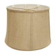 Slant Retro Drum Softback Lampshade with Washer Fitter, Jute