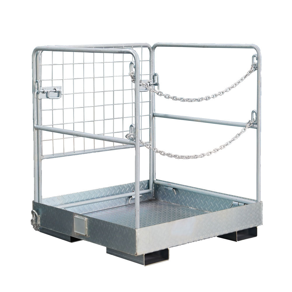 Forklift Safety Cage 36'x36' Heavy Duty Forklift Man Basket 1150lbs Capacity Forklift Work Platform Provide Safety