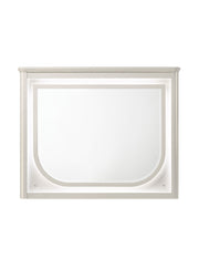 Laveda Pearl White Finish Mirror w/LED