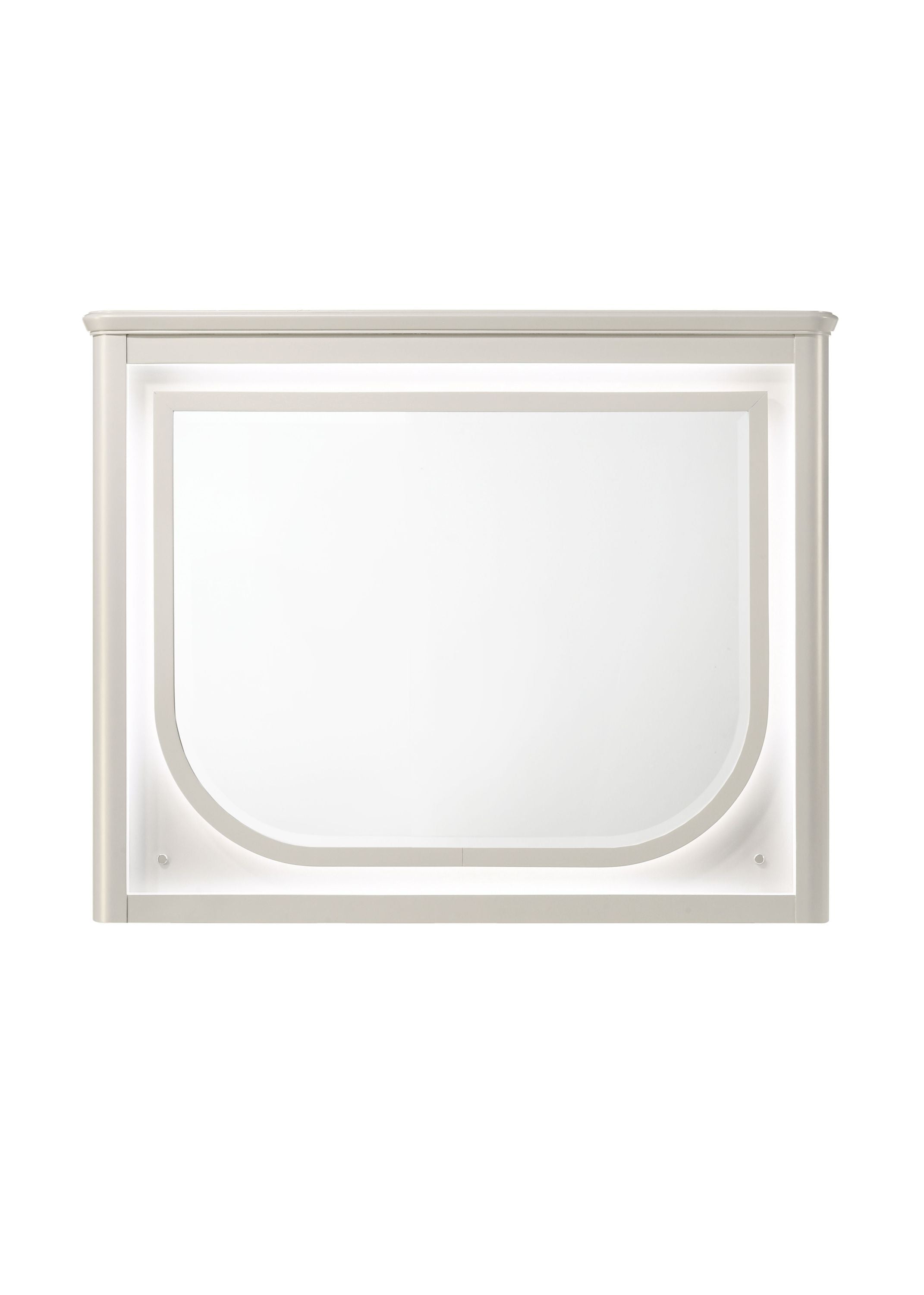 Laveda Pearl White Finish Mirror w/LED