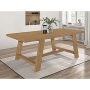 Gavilon Brown Rectangular Trestle Base Dining Table