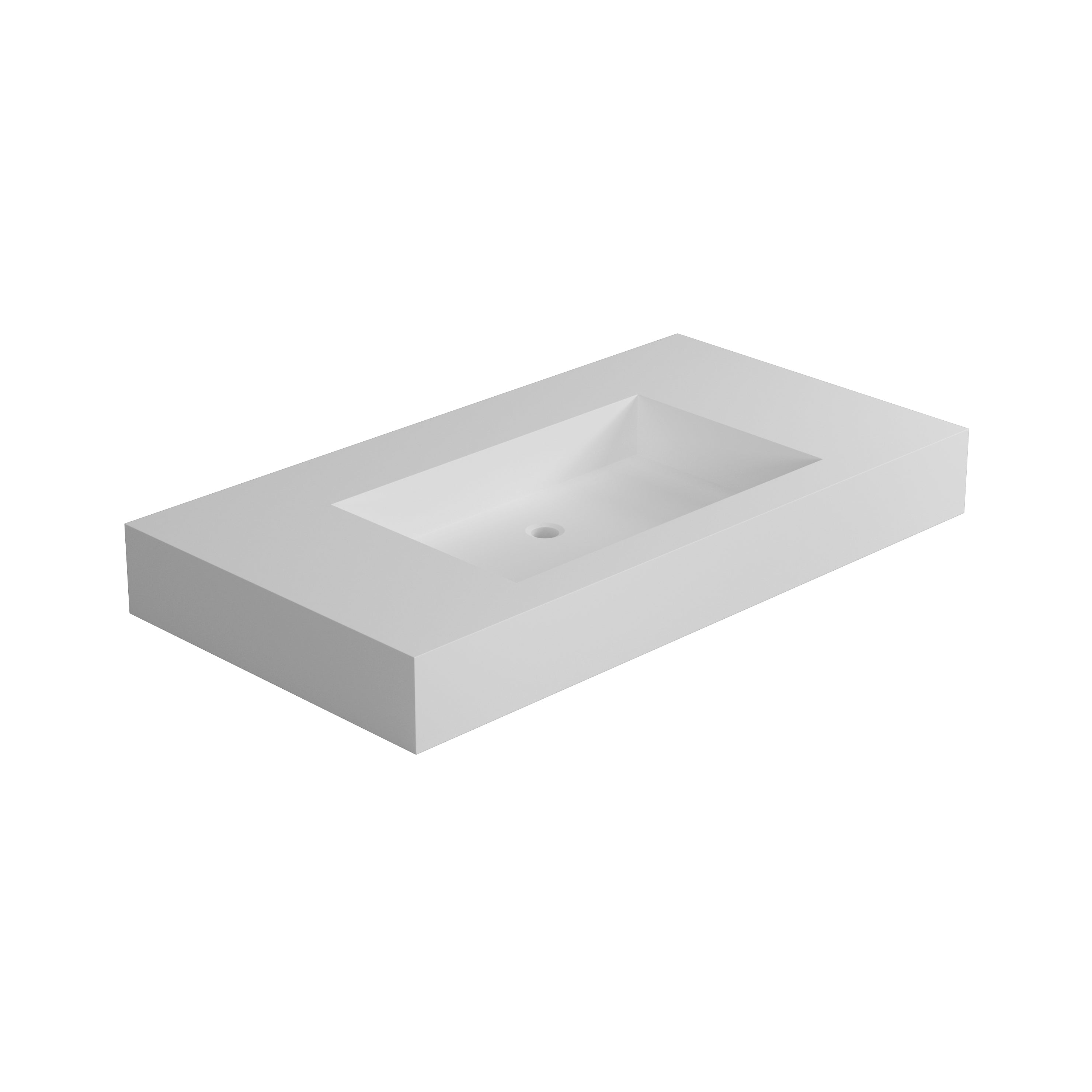 Stone Resin Solid Surface Bathroom Vanity Basin Sink