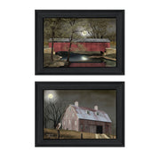 'Midnight Moon' 2-Piece Vignette By Billy Jacobs, Black Frame