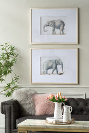 23.6x31.5' Fake Elephant Pencil Drawings, Set of 2
