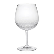 LeadingWare Unbreakable Tritan Wine Glass Set with Hammer Design, Clear BPA-Free Plastic, 22oz