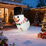 3.4' Blow-Up Outdoor Christmas Display Inflatable Hanging Snowman w/ LED Lights