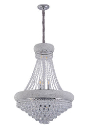36' in Luxurious K9 Crystal Single Tier Chandelier 14-LED Bulbs Classical Hardwired Ceiling Chandelier Lamp for Living Room, Hallway, Dining Room