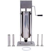 Stainless Steel Commercial Sausage Stuffer,Dual Speed Vertical Sausage Maker 7LB/3, Meat Filler with 4 Stuffing Tubes