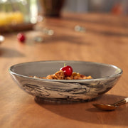 Jeronica Black Ceramic Serving/Pasta Bowl-13.5 OZ,