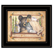 'Bear Necessities' by Mary Ann June, Ready to Hang Framed Print, Black Frame