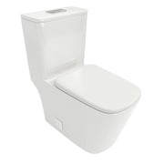 Modern Ceramic One Piece Toilet with Dual Flush and Soft Closing Seat in White