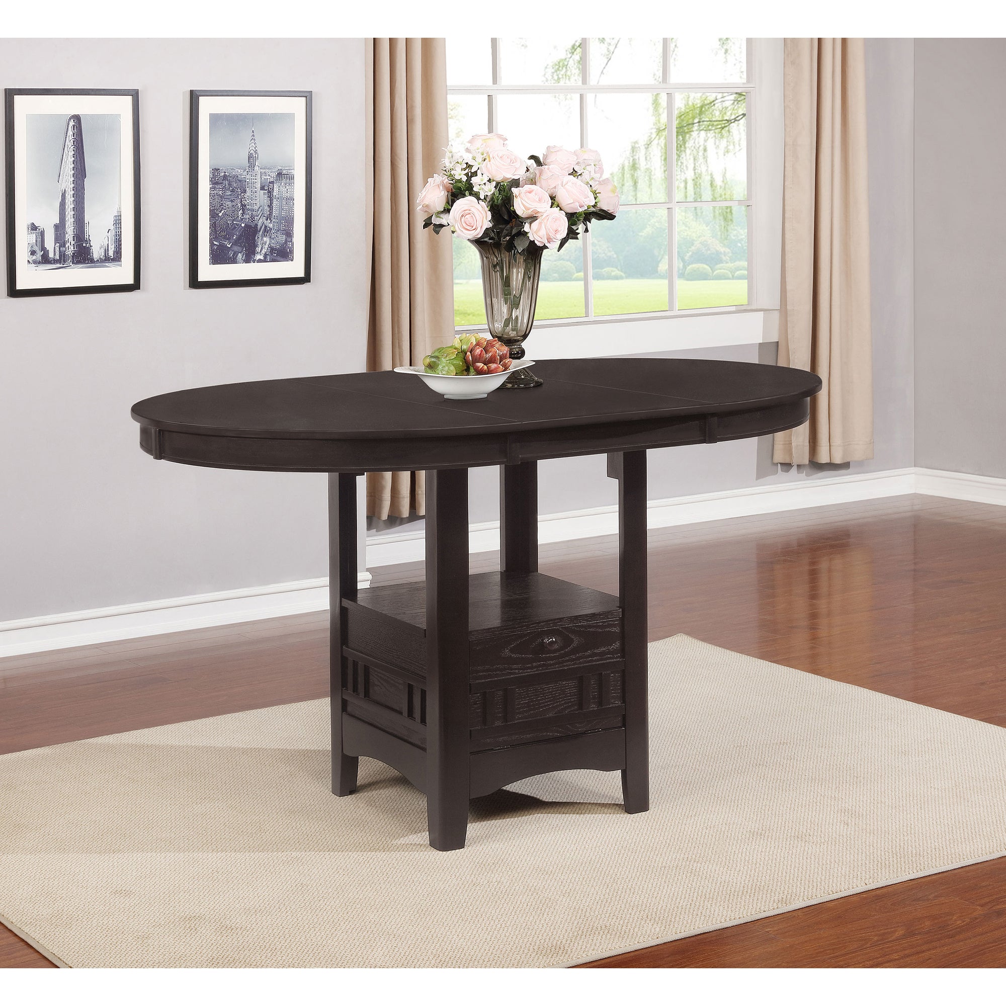 Hester Espresso Extension Counter Dining Table