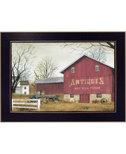 'Antique Barn' By Billy Jacobs, Printed Wall Art, Ready To Hang Framed Poster, Black Frame