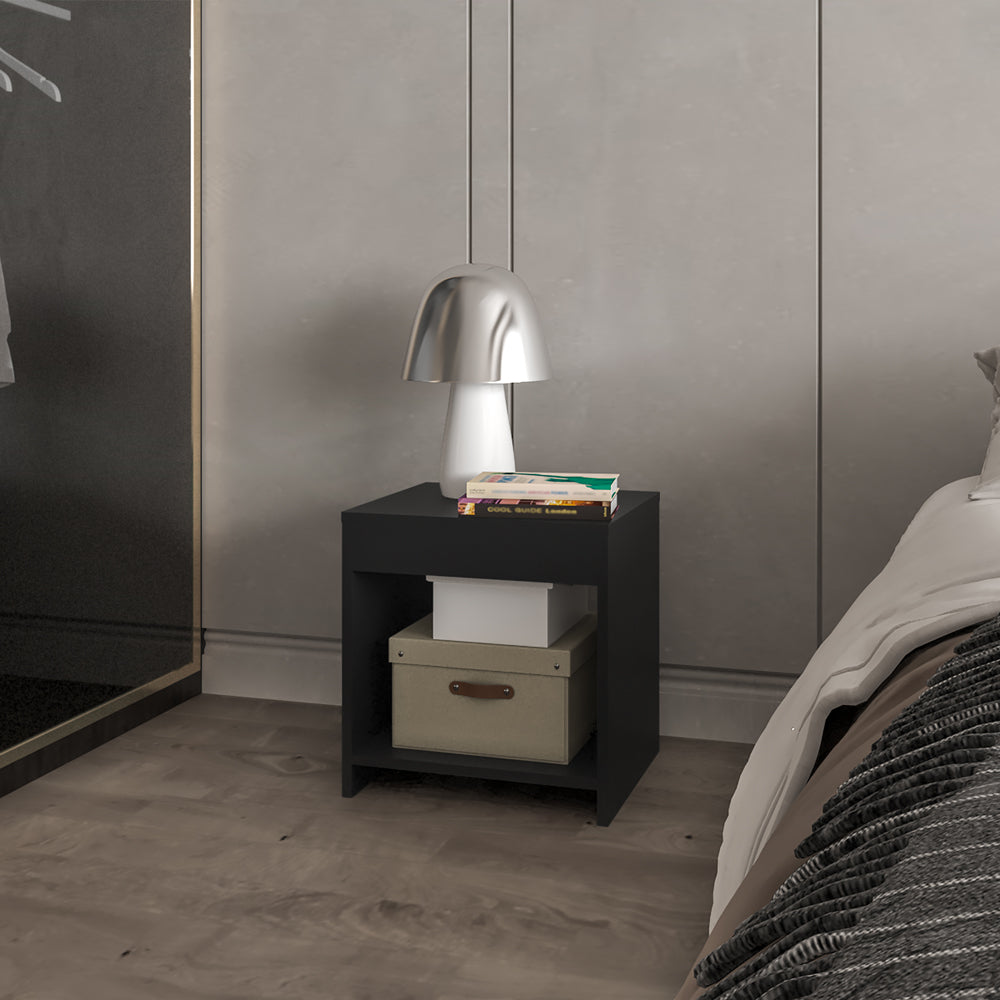 Nightstand Elaine, Bedroom, Black