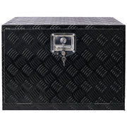 24inch Aluminum tool box,heavy duty truck bed tool box,outdoor trailer pickup storage tool box,RV storage organizer,underbody  box w/lock keys,black