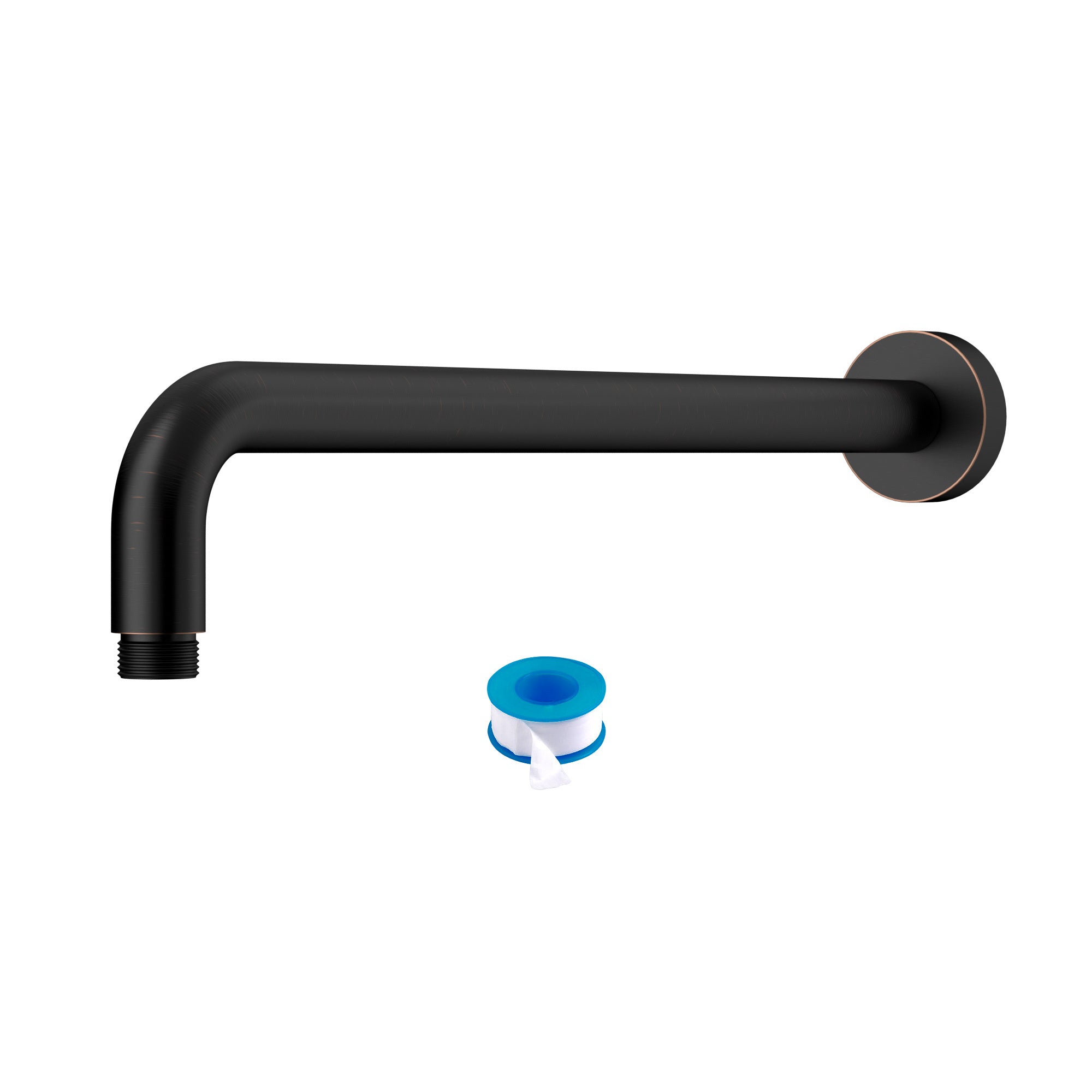 Oil-Rubbed Bronze 16' Shower Arm with Flange, Stainless Steel, for Rain Shower Heads