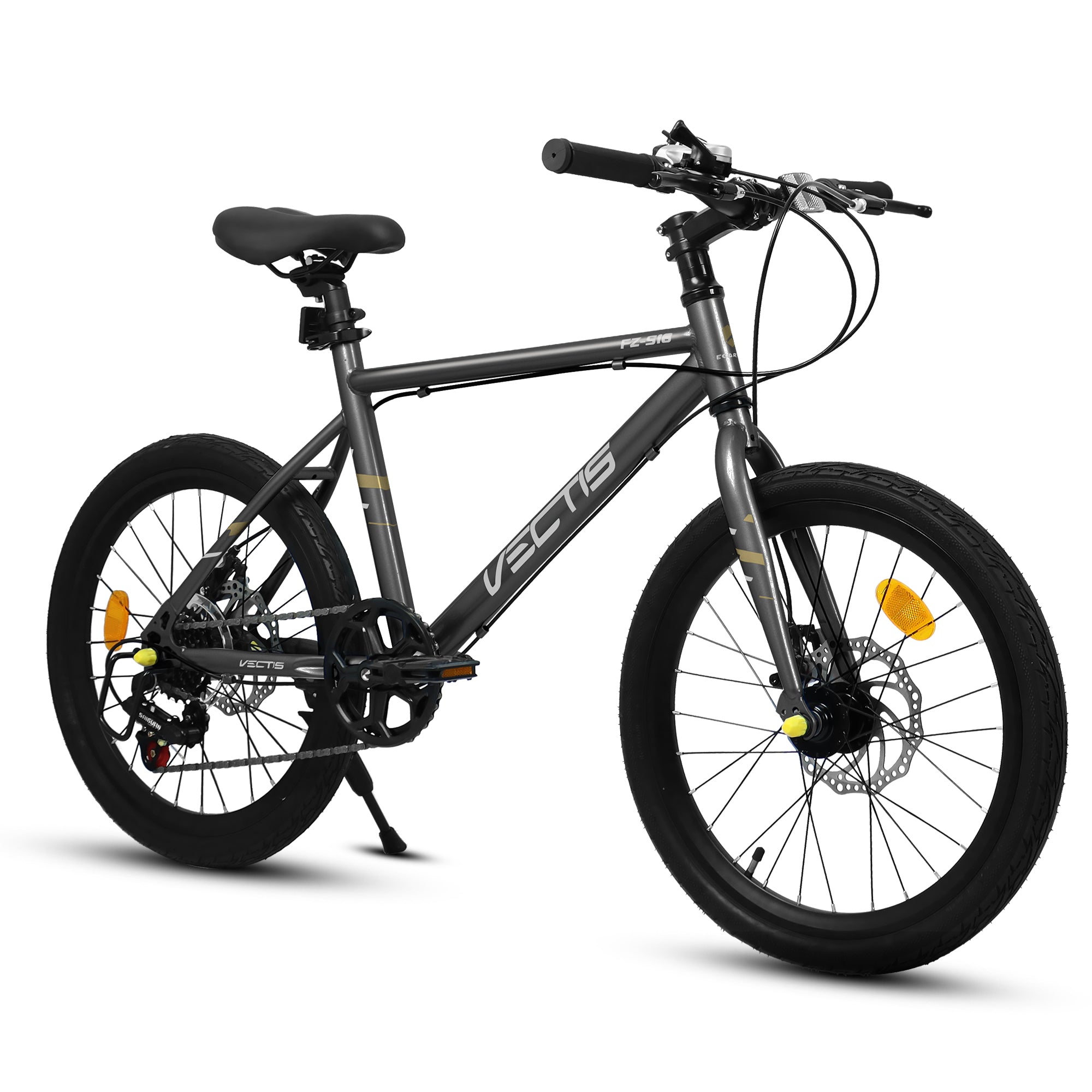A20183 Kids Bike for 6-12 Years Old, 20 Inch Children's Bicycle for Boys Girls, 7-Speed Steel Frame, , Dual Disc Brakes, 20x1.75 Inch Tires Road Bike, 4 Color Options
