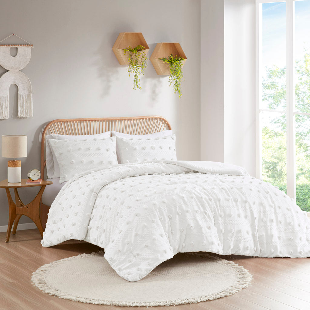 King/Cal King Clip Jacquard Comforter Set