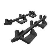 Running Boards For 18-25 Jeep Wrangler JL Black Powder Coated Side Steps Bars